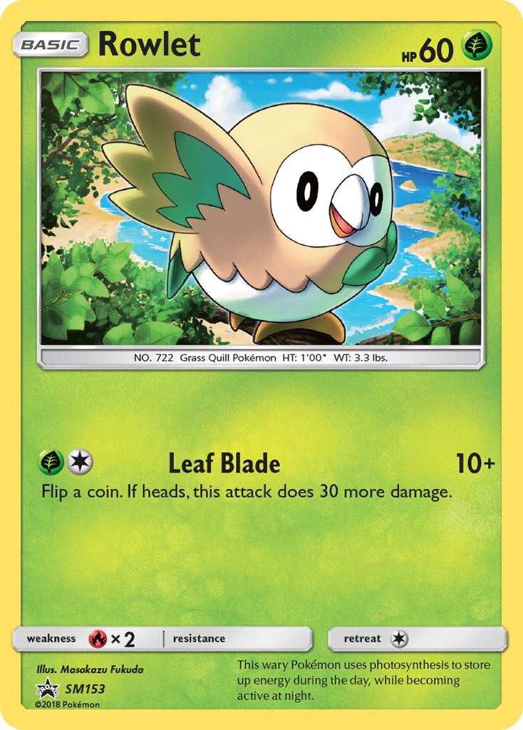 Rowlet (SM153) [Sun & Moon: Black Star Promos] | Gam3 Escape