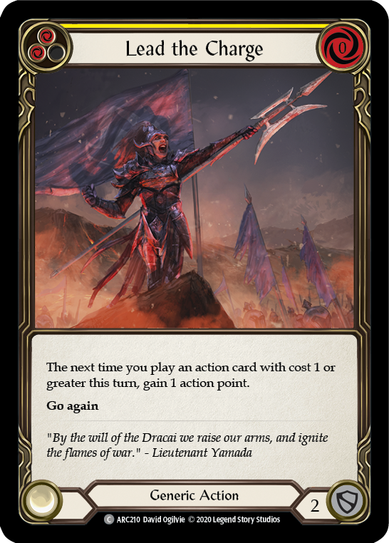 Lead the Charge (Yellow) [ARC210] Unlimited Rainbow Foil | Gam3 Escape