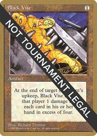 Black Vise - 1996 Mark Justice (4ED) [World Championship Decks] | Gam3 Escape