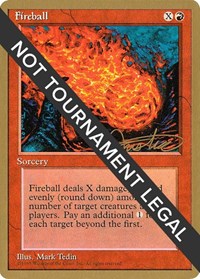 Fireball - 1996 Mark Justice (4ED) [World Championship Decks] | Gam3 Escape
