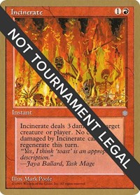 Incinerate - 1996 Mark Justice (ICE) [World Championship Decks] | Gam3 Escape