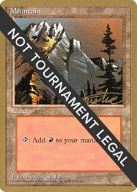 Mountain (A) - 1996 Mark Justice (4ED) [Pro Tour Collector Set] | Gam3 Escape