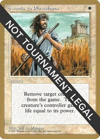 Swords to Plowshares - 1996 Mark Justice (4ED) [World Championship Decks] | Gam3 Escape