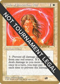 Circle of Protection: Red - 1996 Michael Loconto (4ED) (SB) [World Championship Decks] | Gam3 Escape