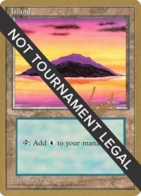 Island (A) - 1996 Michael Loconto (4ED) [World Championship Decks] | Gam3 Escape