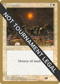 Armageddon - 1996 Preston Poulter (4ED) (SB) [World Championship Decks] | Gam3 Escape