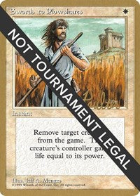 Swords to Plowshares - 1996 Preston Poulter (4ED) [World Championship Decks] | Gam3 Escape