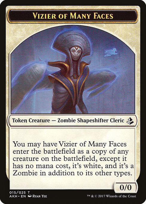 Vizier of Many Faces Token [Amonkhet Tokens] | Gam3 Escape