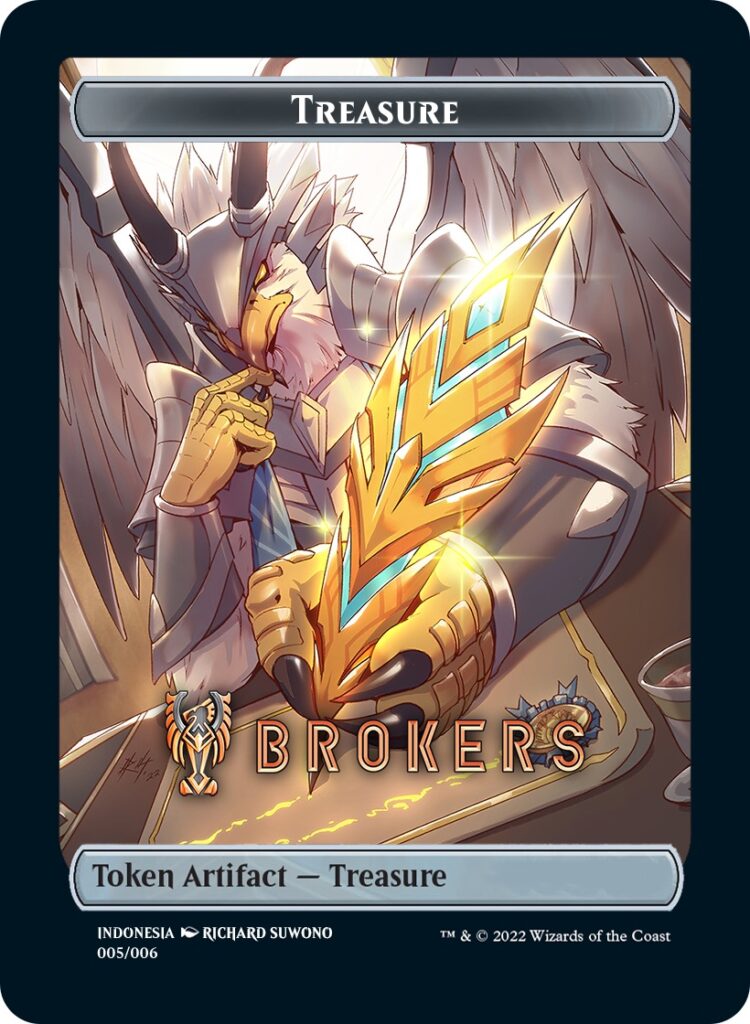 Treasure Token (Brokers) (Southeast Asia Artists) [Streets of New Capenna Tokens] | Gam3 Escape