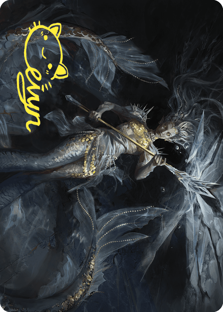 Sharae of Numbing Depths Art Card (Gold-Stamped Signature) [Wilds of Eldraine Art Series] | Gam3 Escape