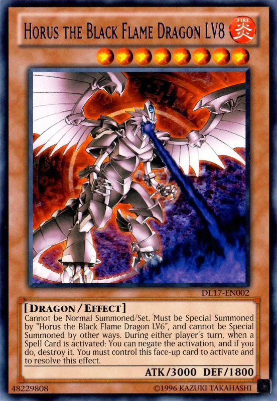 Horus the Black Flame Dragon LV8 (Purple) [DL17-EN002] Rare | Gam3 Escape