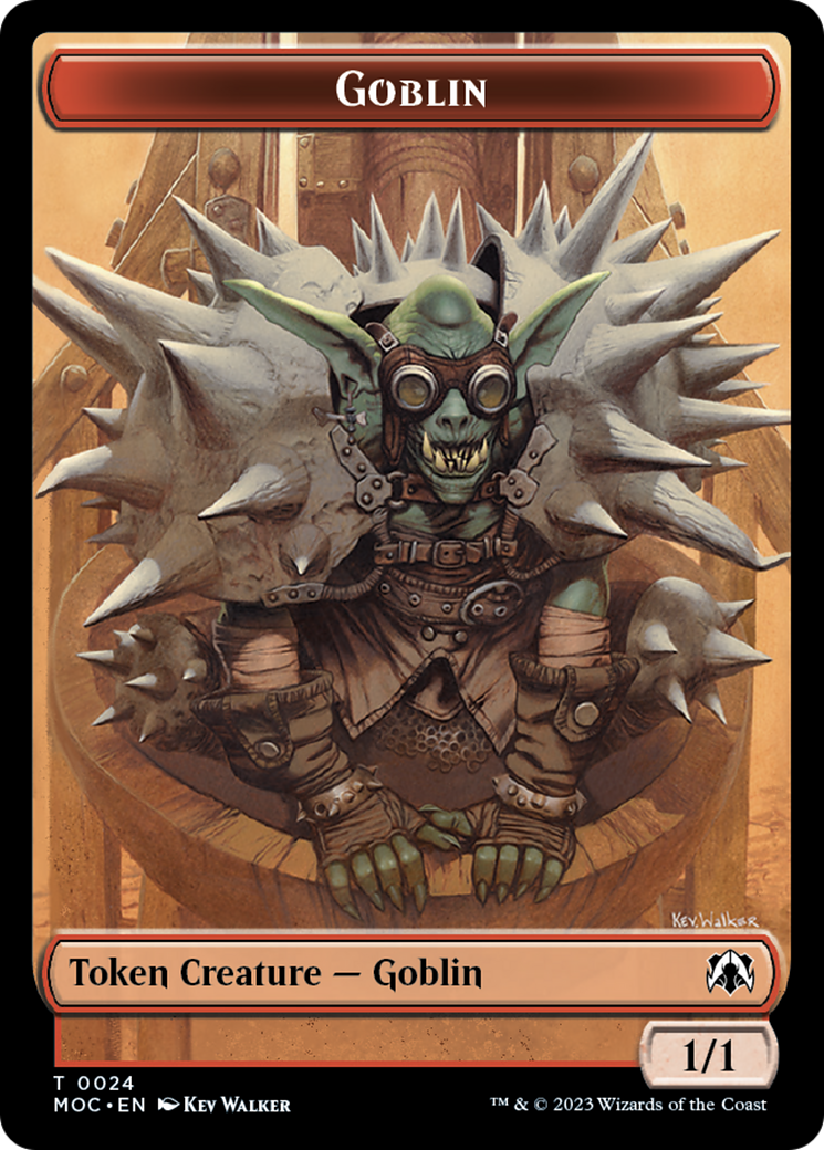 Goblin // Eldrazi Double-Sided Token [March of the Machine Commander Tokens] | Gam3 Escape