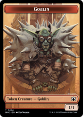Goblin // Sliver Double-Sided Token [March of the Machine Commander Tokens] | Gam3 Escape
