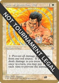 Circle of Protection: Red - 1996 Shawn "Hammer" Regnier (4ED) (SB) [Pro Tour Collector Set] | Gam3 Escape
