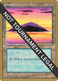 Island (A) - 1996 Shawn "Hammer" Regnier (4ED) [World Championship Decks] | Gam3 Escape