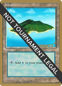 Island (B) - 1996 Shawn "Hammer" Regnier (4ED) [World Championship Decks] | Gam3 Escape