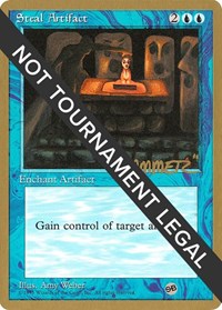 Steal Artifact - 1996 Shawn "Hammer" Regnier (4ED) (SB) [World Championship Decks] | Gam3 Escape