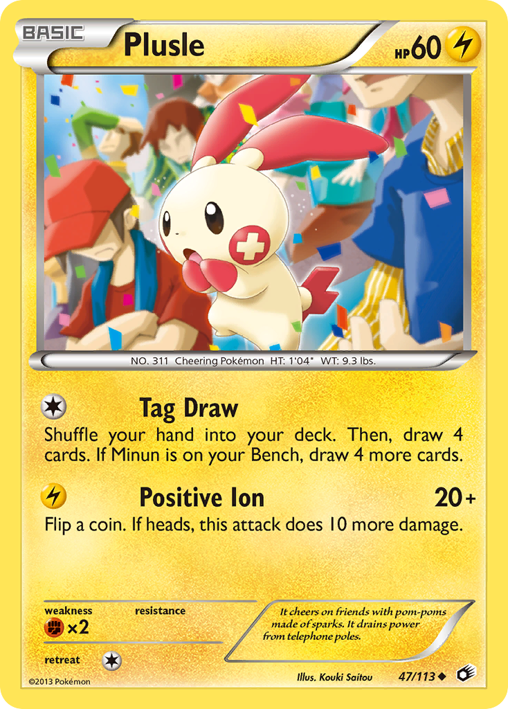 Plusle (47/113) [Black & White: Legendary Treasures] | Gam3 Escape