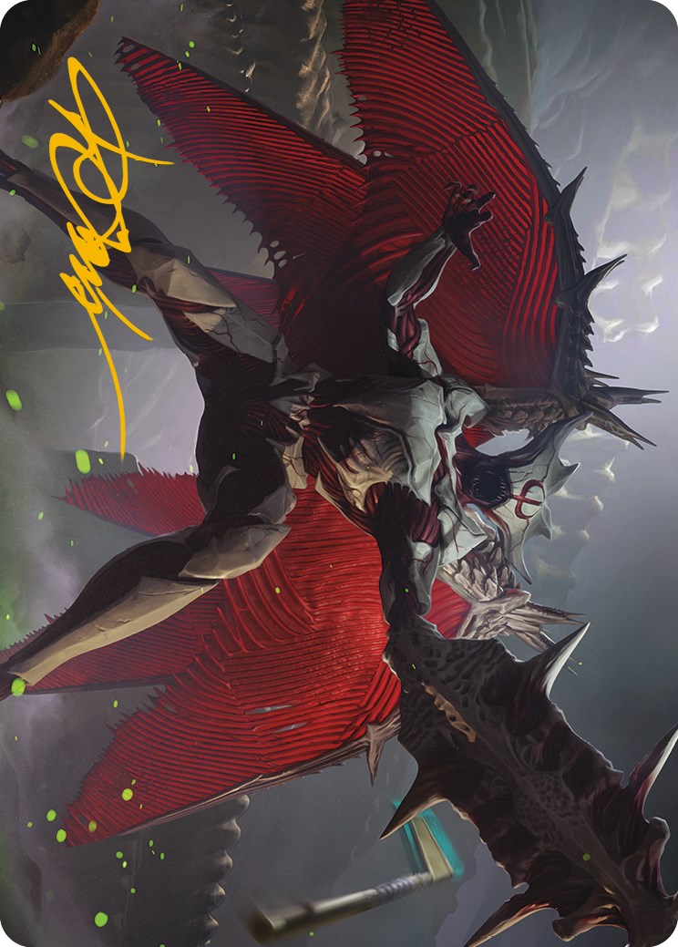 Phyrexian Vindicator Art Card (Gold-Stamped Signature) [Phyrexia: All Will Be One Art Series] | Gam3 Escape