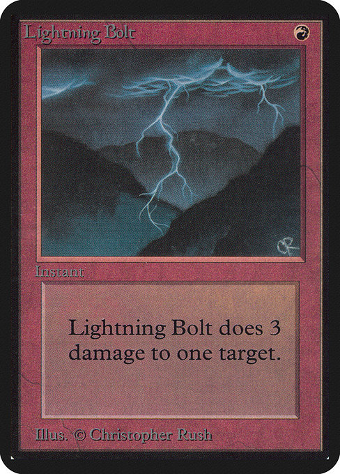 Lightning Bolt [Limited Edition Alpha] | Gam3 Escape