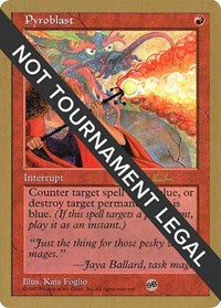 Pyroblast - 1997 Janosch Kuhn (5ED) (SB) [World Championship Decks] | Gam3 Escape