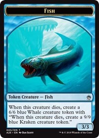 Fish // Kraken Double-sided Token [Masters 25 Tokens] | Gam3 Escape