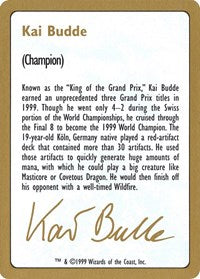 1999 Kai Budde Biography Card [World Championship Decks] | Gam3 Escape