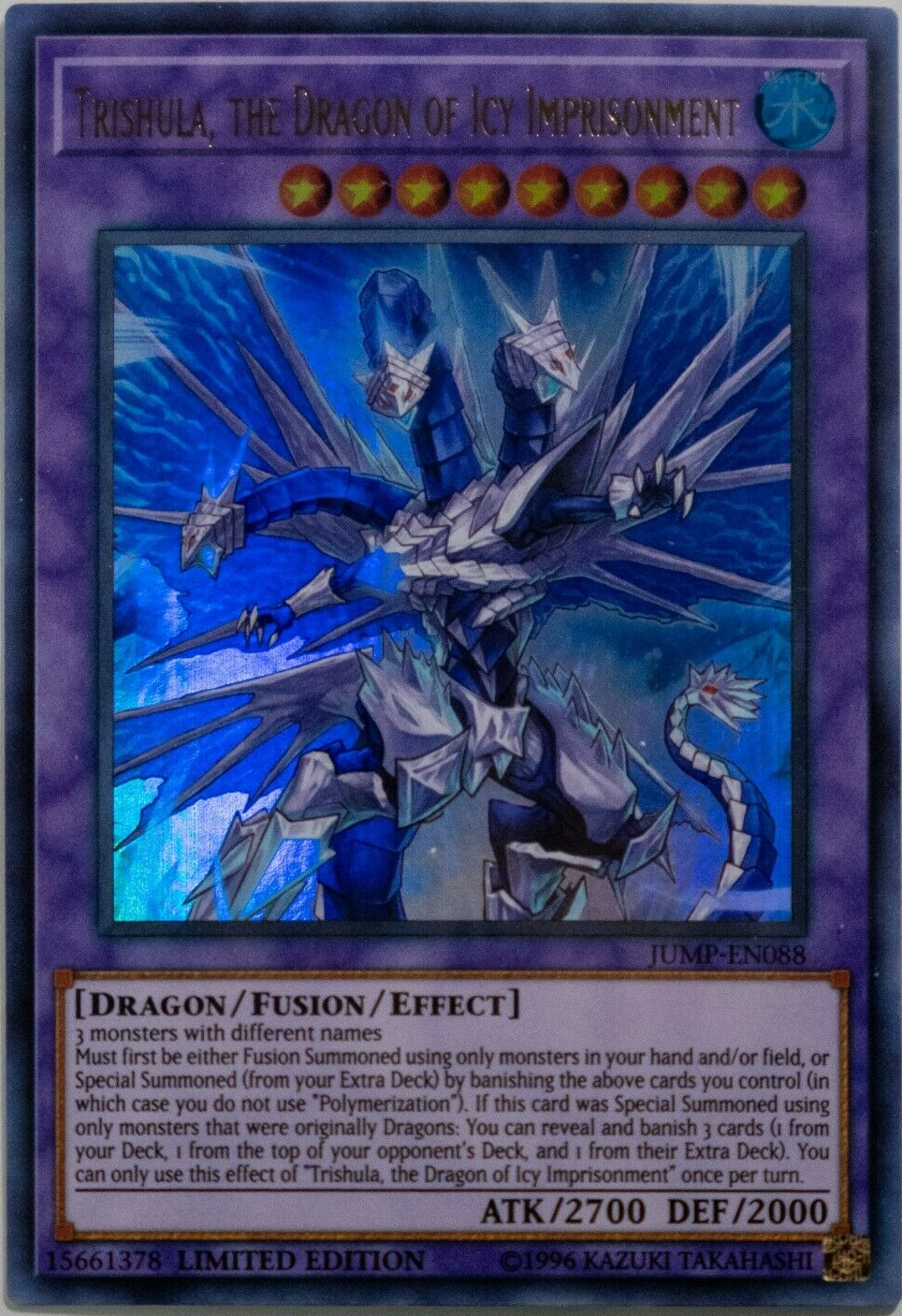 Trishula, the Dragon of Icy Imprisonment [JUMP-EN088] Ultra Rare | Gam3 Escape