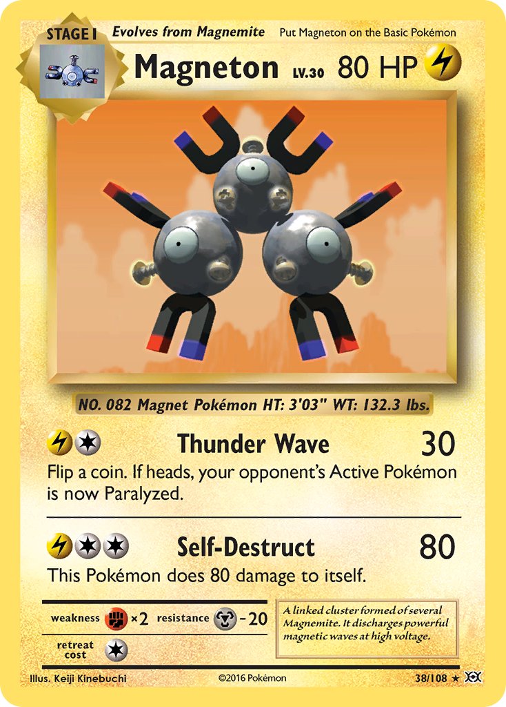 Magneton (38/108) (Theme Deck Exclusive) [XY: Evolutions] | Gam3 Escape