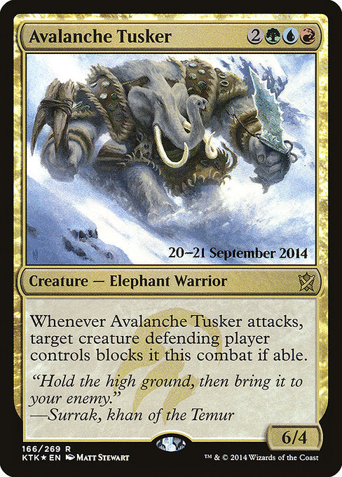 Avalanche Tusker [Khans of Tarkir Promos] | Gam3 Escape