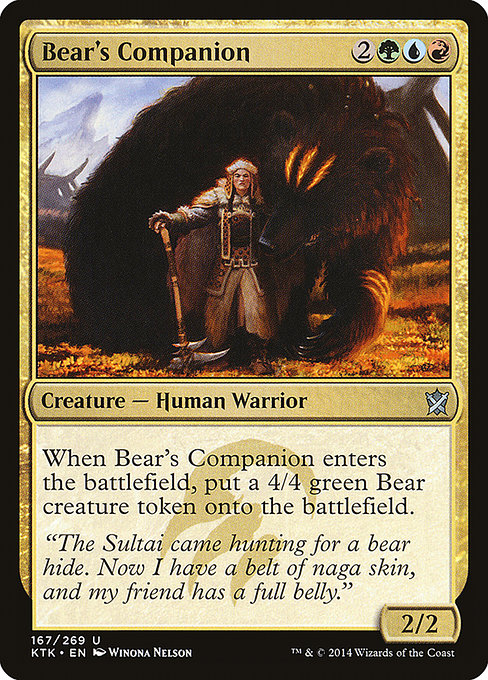 Bear's Companion [Khans of Tarkir] | Gam3 Escape