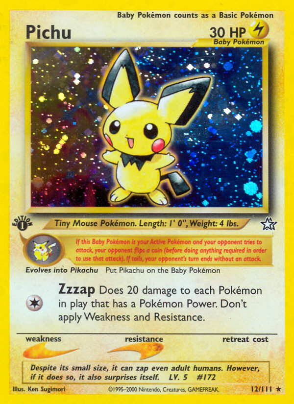 Pichu (12/111) [Neo Genesis 1st Edition] | Gam3 Escape