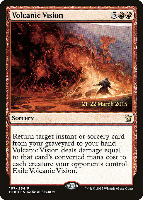 Volcanic Vision [Dragons of Tarkir Promos] | Gam3 Escape