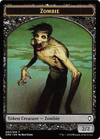 Zombie Token [Commander Anthology Volume II Tokens] | Gam3 Escape
