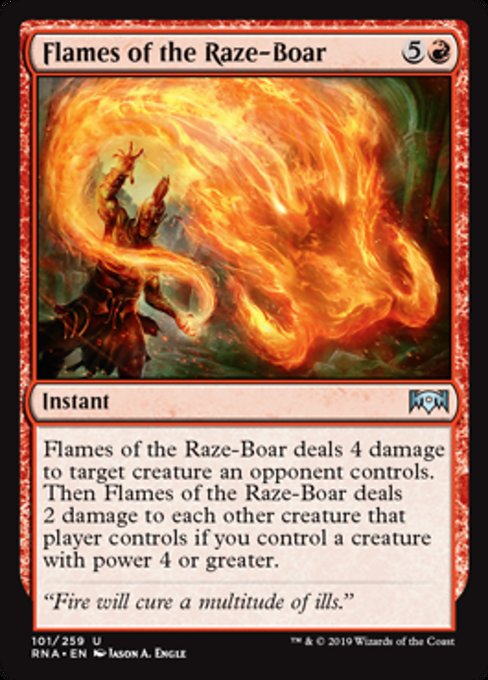 Flames of the Raze-Boar [Ravnica Allegiance] | Gam3 Escape