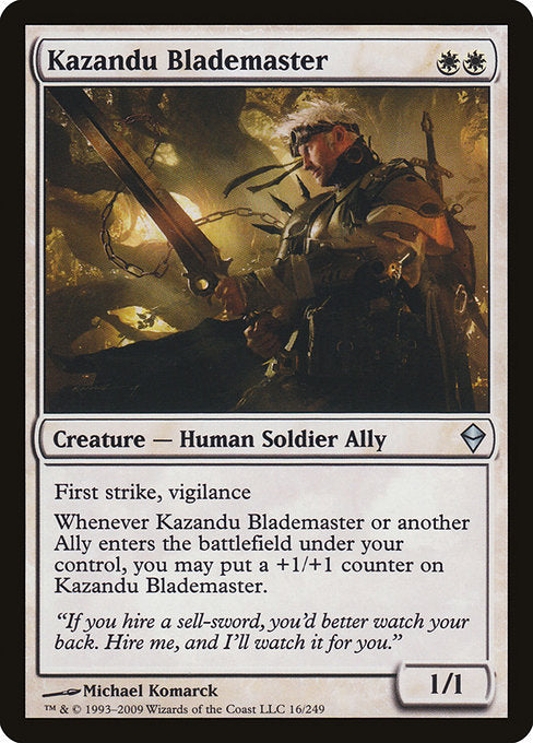 Kazandu Blademaster [Zendikar] | Gam3 Escape