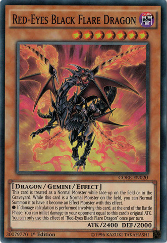 Red-Eyes Black Flare Dragon [CORE-EN020] Super Rare | Gam3 Escape