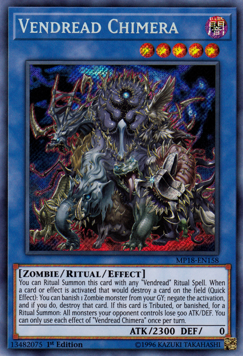 Vendread Chimera [MP18-EN158] Secret Rare | Gam3 Escape