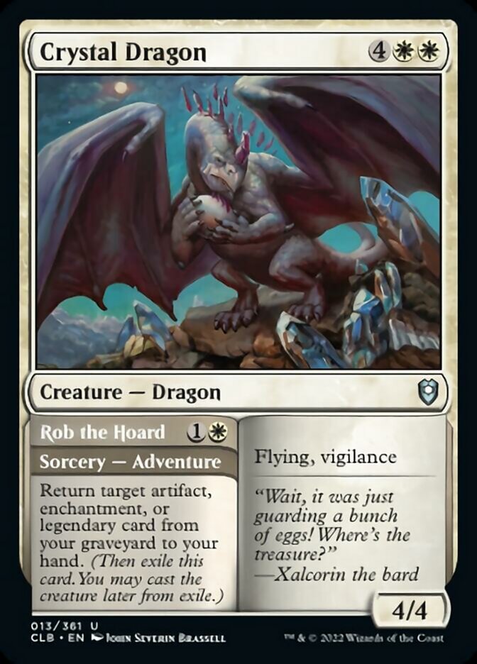 Crystal Dragon // Rob the Hoard [Commander Legends: Battle for Baldur's Gate] | Gam3 Escape