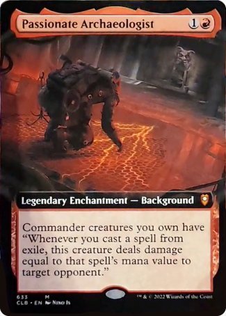 Passionate Archaeologist (Extended Art) [Commander Legends: Battle for Baldur's Gate] | Gam3 Escape