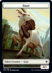 Goat // Food (17) Double-sided Token [Throne of Eldraine Tokens] | Gam3 Escape