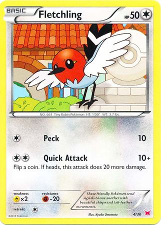 Fletchling (4/30) [XY: Trainer Kit 2 - Latias] | Gam3 Escape