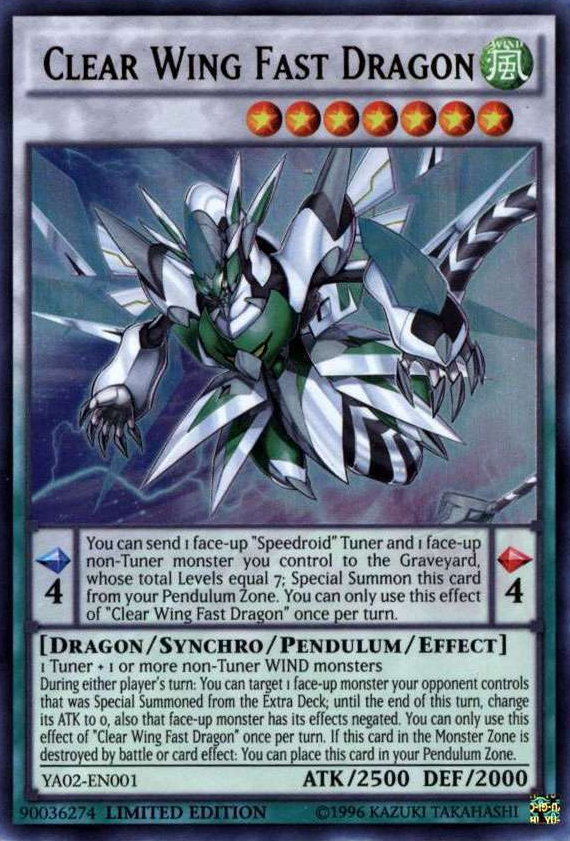 Clear Wing Fast Dragon [YA02-EN001] Ultra Rare | Gam3 Escape