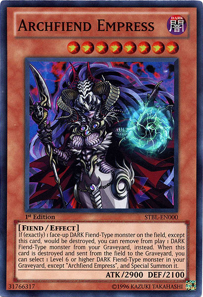 Archfiend Empress [STBL-EN000] Super Rare | Gam3 Escape