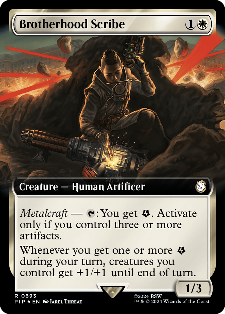 Brotherhood Scribe (Extended Art) (Surge Foil) [Fallout] | Gam3 Escape