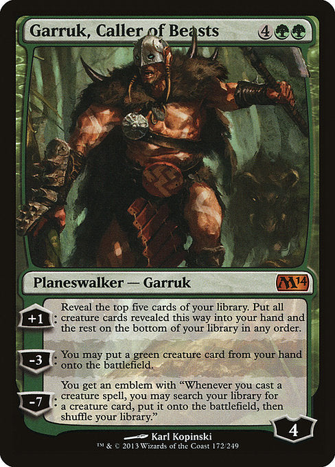 Garruk, Caller of Beasts [Magic 2014] | Gam3 Escape
