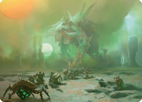 Green Sun's Twilight Art Card [Phyrexia: All Will Be One Art Series] | Gam3 Escape