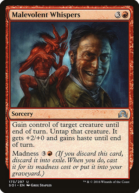 Malevolent Whispers [Shadows over Innistrad] | Gam3 Escape
