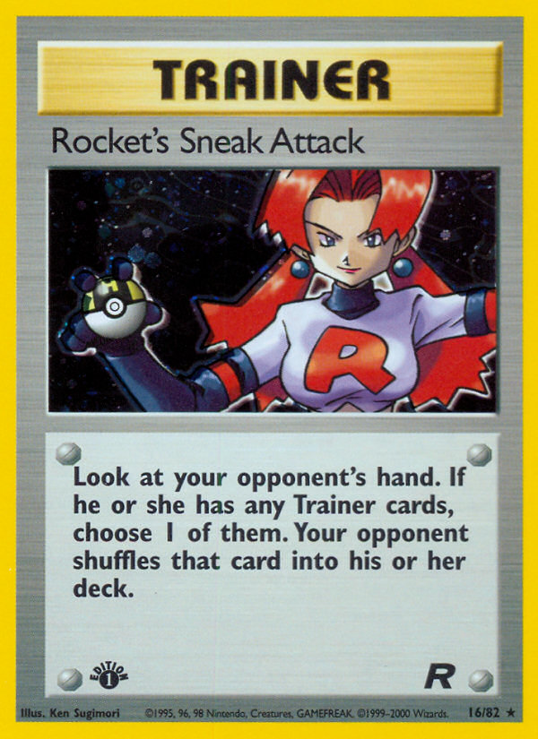 Rocket's Sneak Attack (16/82) [Team Rocket 1st Edition] | Gam3 Escape