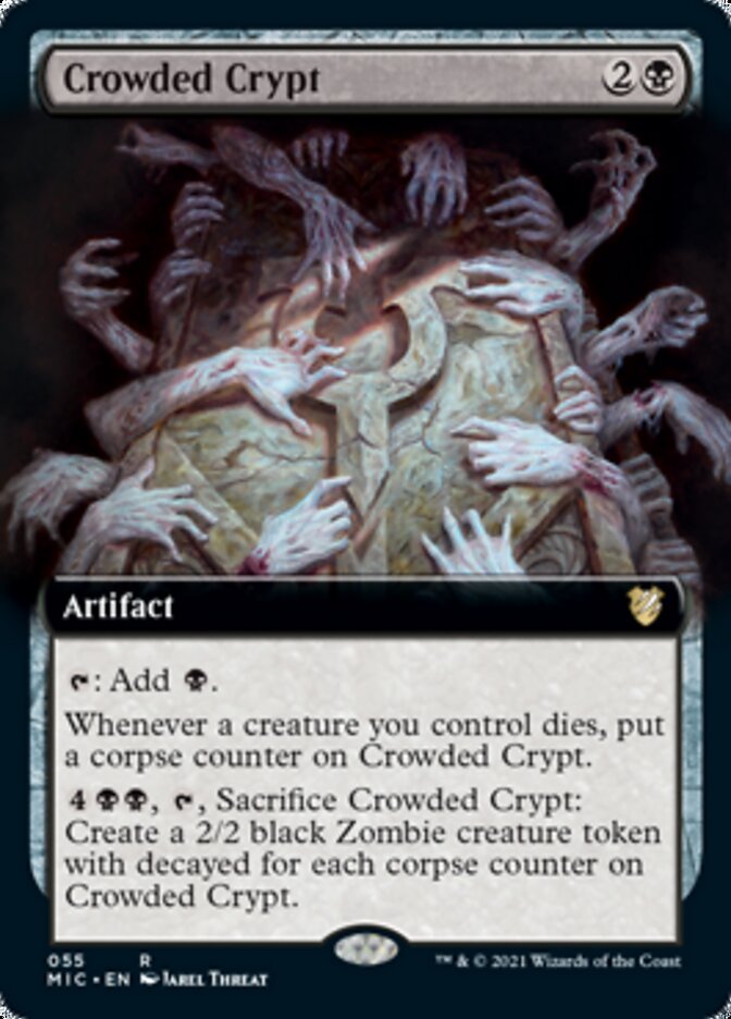 Crowded Crypt (Extended) [Innistrad: Midnight Hunt Commander] | Gam3 Escape